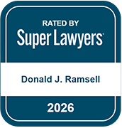 Rated by Super Lawyers | Donald J. Ramsell | 2026